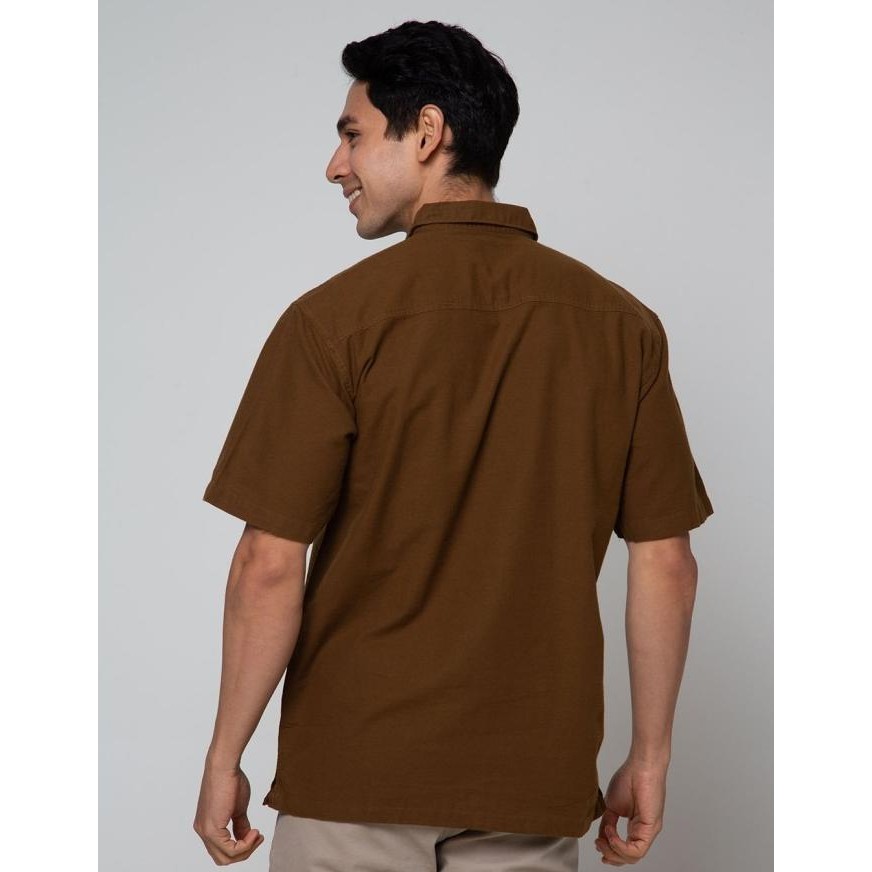 Promo Scotch Kemeja Pendek Linen Polos Pria 114625541