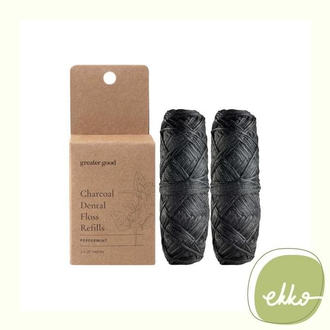 Charcoal Dental Floss REFILL (isi 2) / Benang Gigi Eco Zero Waste
