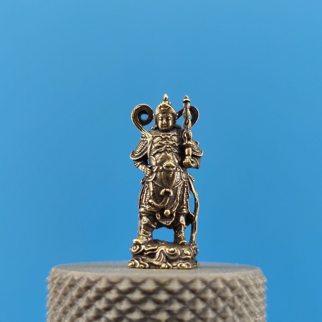Patung Buddha Penjaga Jalani Vajra Bodhisattva Ornamen Kuningan Murni/Dekorasi Rumah Buddha Portabel