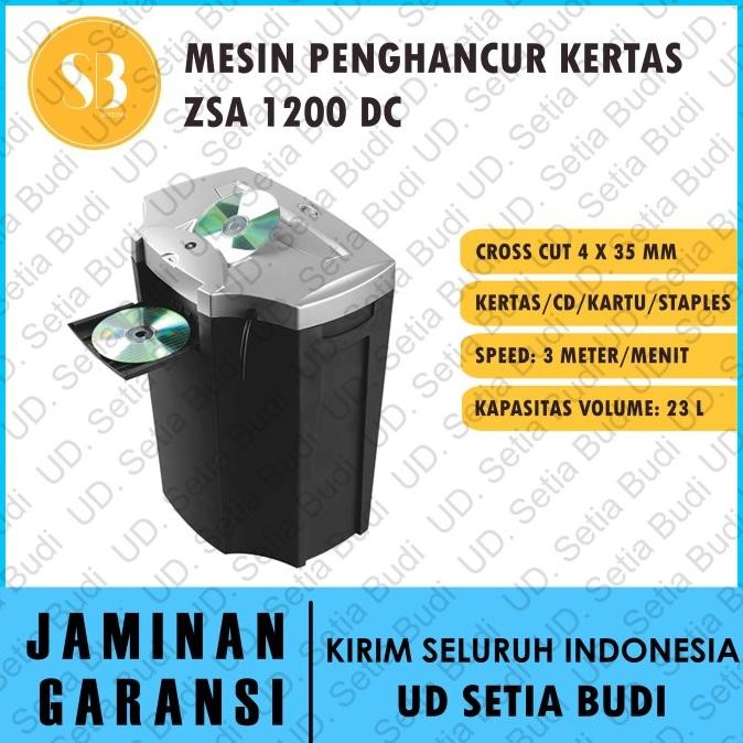 

TERBARU - Mesin Penghancur Kertas ZSA 1200 DC Cross Cut Paper Shredder 1200DC