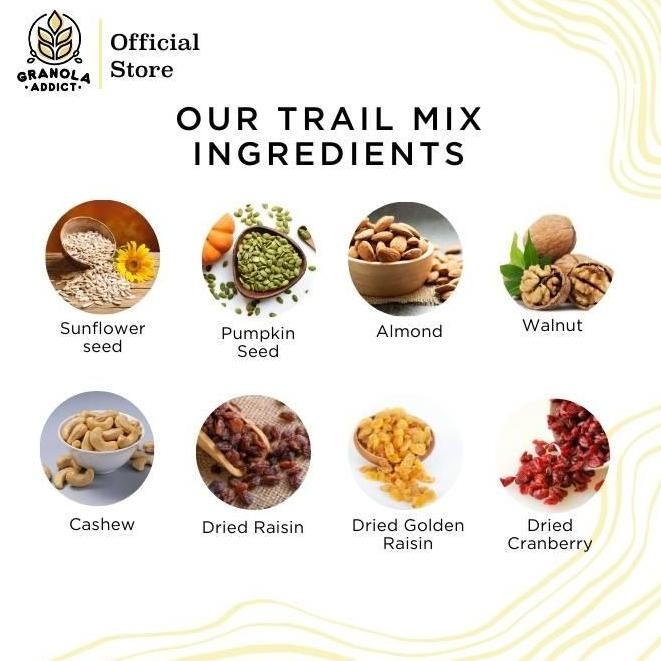 

Granola Addict - Trail Mix (Sunflower, Pumpkin Seeds, Almond, Raisin, Cranberry) 1000G