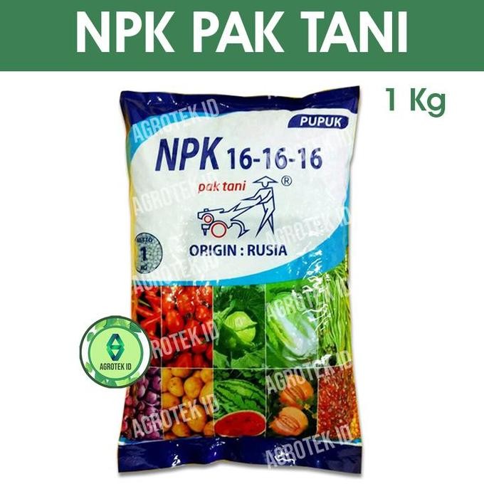 

Terlaris Npk 16-16-16 Pak Tani 1 Kilogram Pupuk Sayur Dan Buah