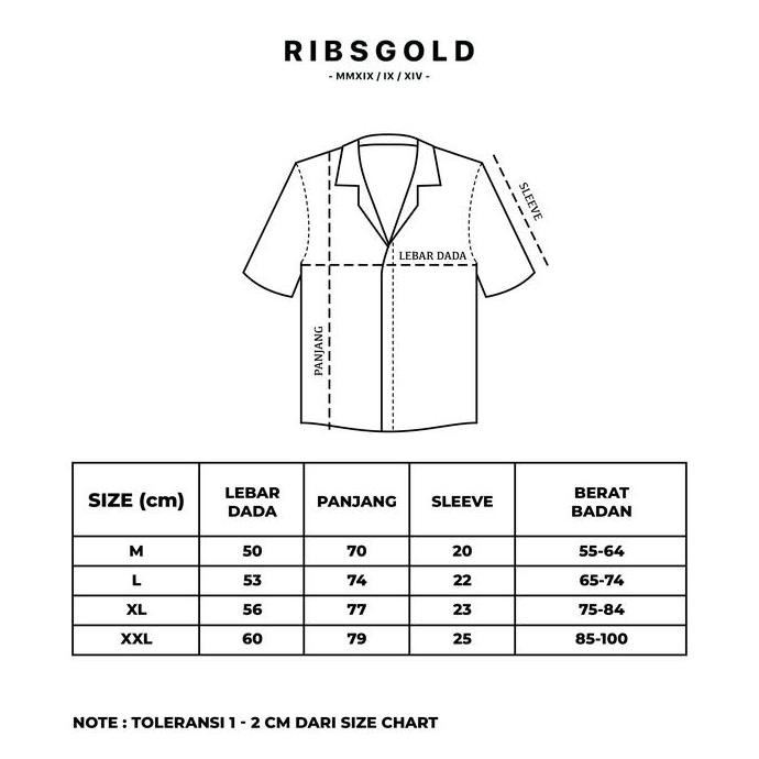 Ribsgold Kemeja Pria Tucason Lengan Pendek