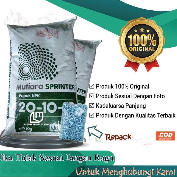 

Terlaris Pupuk Npk Mutiara Sprinter 1 Kg Asli 20-10-10