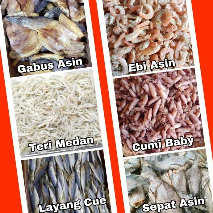 

Aneka Ikan Asin 1 Kg Kemasan Vakum Kering