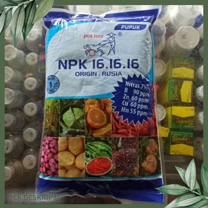 

Terlaris Pupuk Npk 16 16 16 Pak Tani 1 Kg