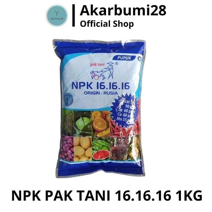 

Terlaris Npk Mutiara Pak Tani 16 16 16 Origin : Rusia Kemasan 1 Kg Pupuk Pertanian