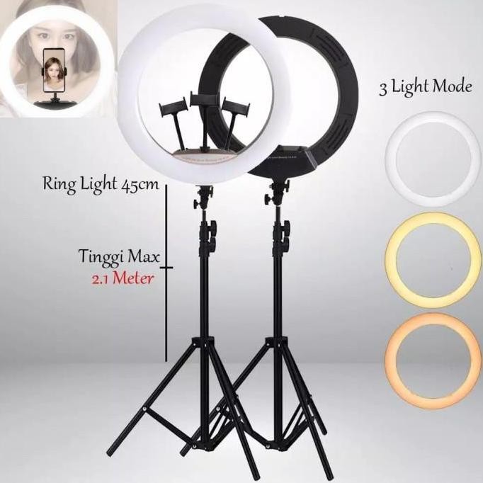 Ringlight Ring Light 18Inch 45 Cm Led Lampu Mua Studio Led Jumbo Besar New Stok