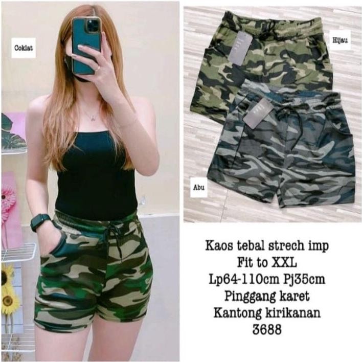 BEST SELLER CELANA PENDEK ARMY IMPORT / HOTPANTS WANITA LORENG LORENG