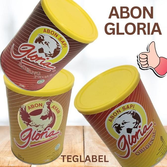 

Abon Sapi Gloria 250 gram Original Pedas Bawang Ayam Gloria 250 gram