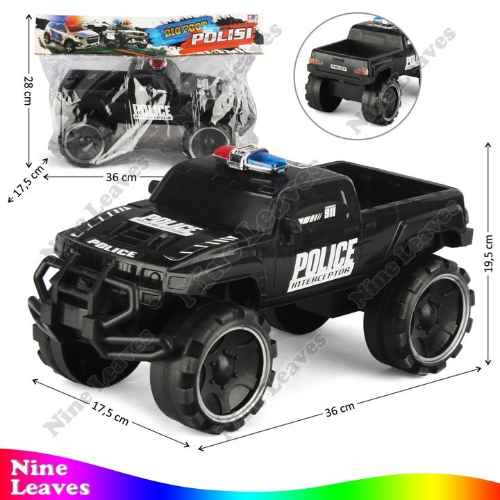 Mainan Mobil Pick Up Polisi Friction Big Foot Polisi