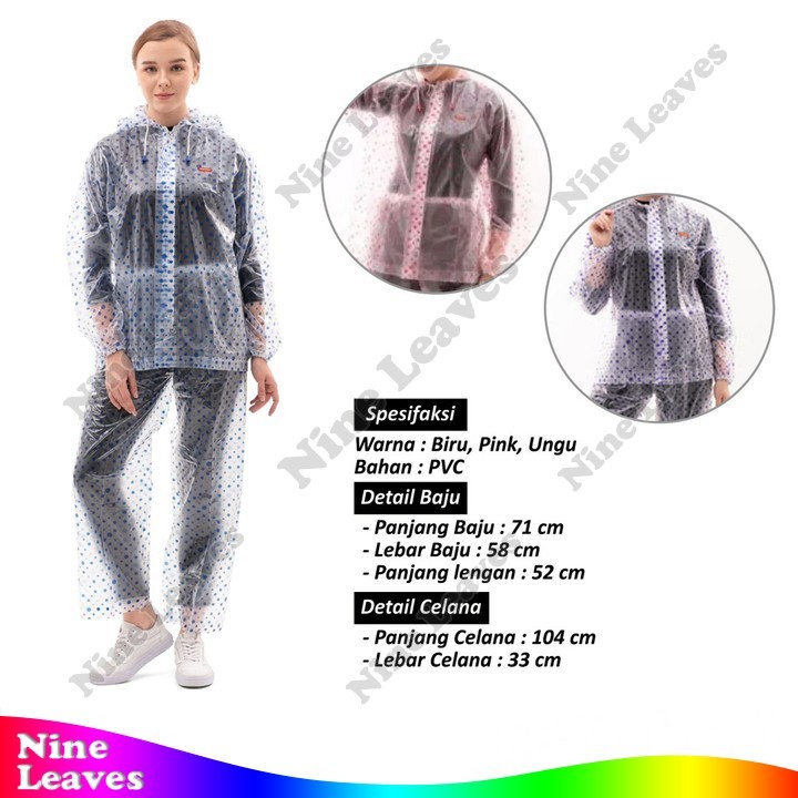 Mantol Hujan Jas Hujan Setelan Celana Bubble Tiger Head