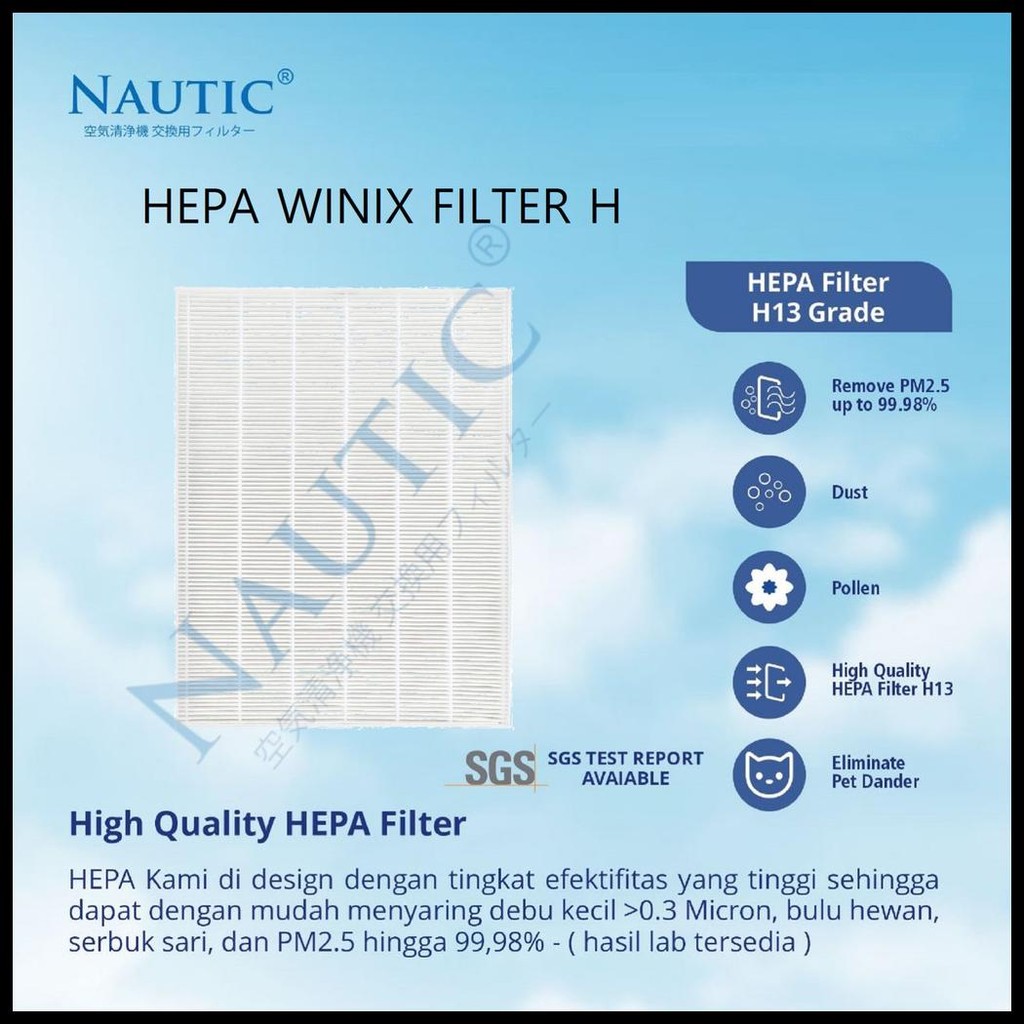 WINIX FILTER H FOR AIR PURIFIER WINIX ZERO / WINIX ZERO S / WINIX 2020EU - FILTER O FOR WINIX ZERO C