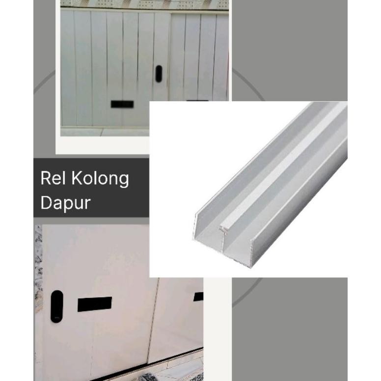 IK Rel Etalase / Rel Showcase / Rel Kolong Dapur /  Rel Aluminium / Lis Alumunium / Rel Lemari Kaca 