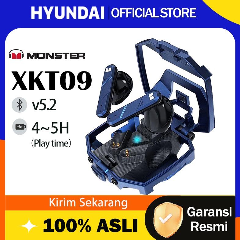 Hyundai X Monster XKT09 Wireless Bluetooth Earphone Earbuds Headset TWS Gaming HIFI Stereo-Gaming