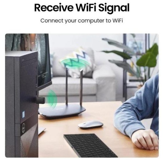 Ugreen Dual Band 2.4Ghz 5Ghz Wireless Wifi Usb Adapter Network Card