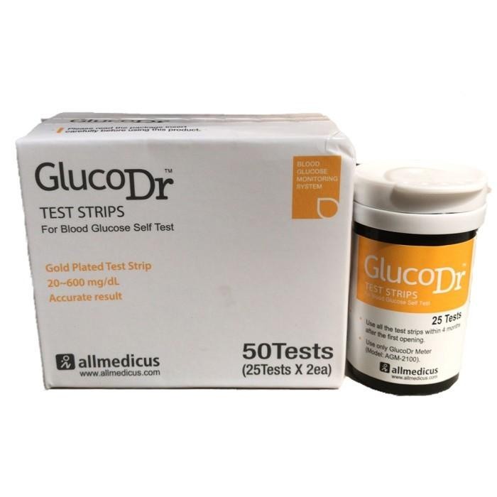 Gluco Dr Bio Sensor 50 Test Strip / Alat Cek Gula Darah / Kimia Farma Original Dan Terpercaya