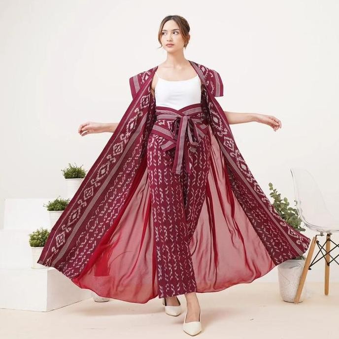 TERBARU SETELAN BATIK TENUN KEBAYA BATIK ONE SET BATIK MODERN KEBAYA MODERN SETCEL BATIK KEBAYA MOTI
