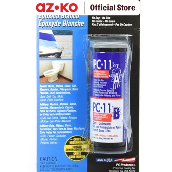 

AZKO Pc Lem Epoxy Pc-11 2 Oz Pasta Perekat Lem Tambal Pipa Quick Dry Glue Perlengkapan Pertukangan BS