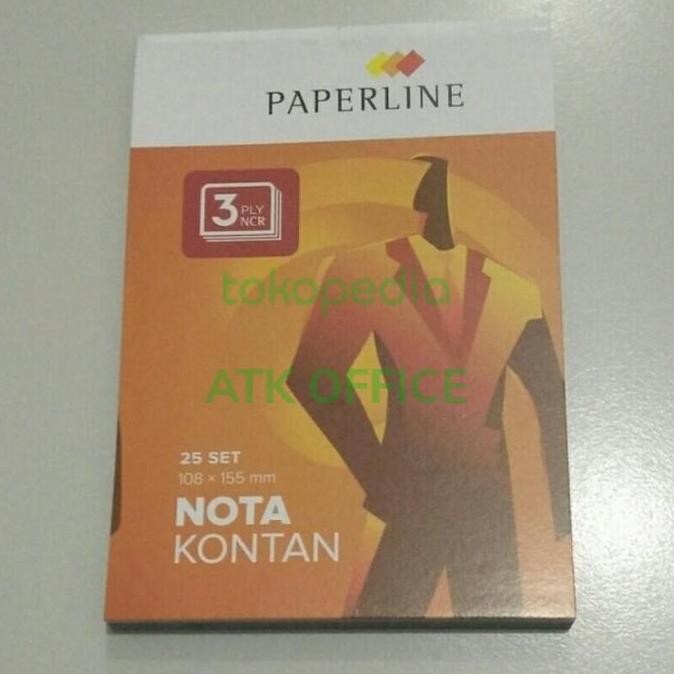 

produk baru!! buku nota kontan 3 ply ncr kecil paperline sepak (10buku) 3 play