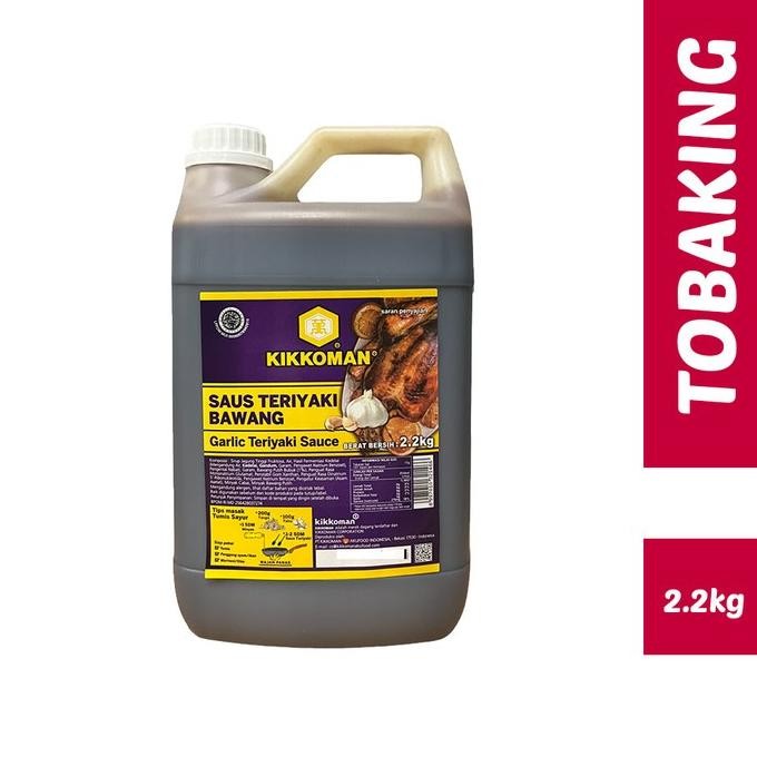 

kikkoman saus garlic teriyaki bawang jerigen 2.2 kg terlaris