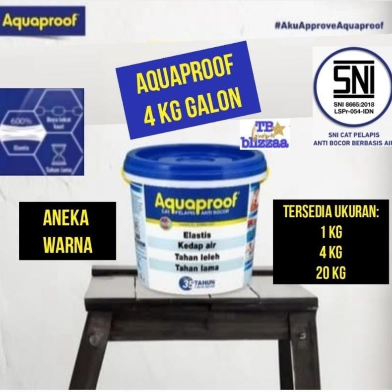 WN Aquaproof Galon 4 kg Waterproof AntiBocor Warna Aquaproof 4kg Pabrik Aquaproof 4kg Galon
