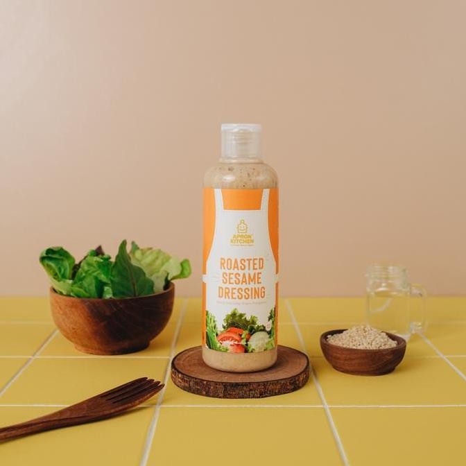 

Tersedia Apron Kitchen Roasted Sesame Saus Dressing Salad Wijen Sangrai 250ml Saos Salad