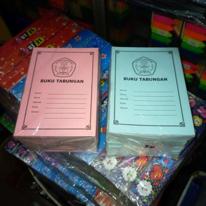 

produk baru!! buku tabungan sekolah kecil (50pcs)