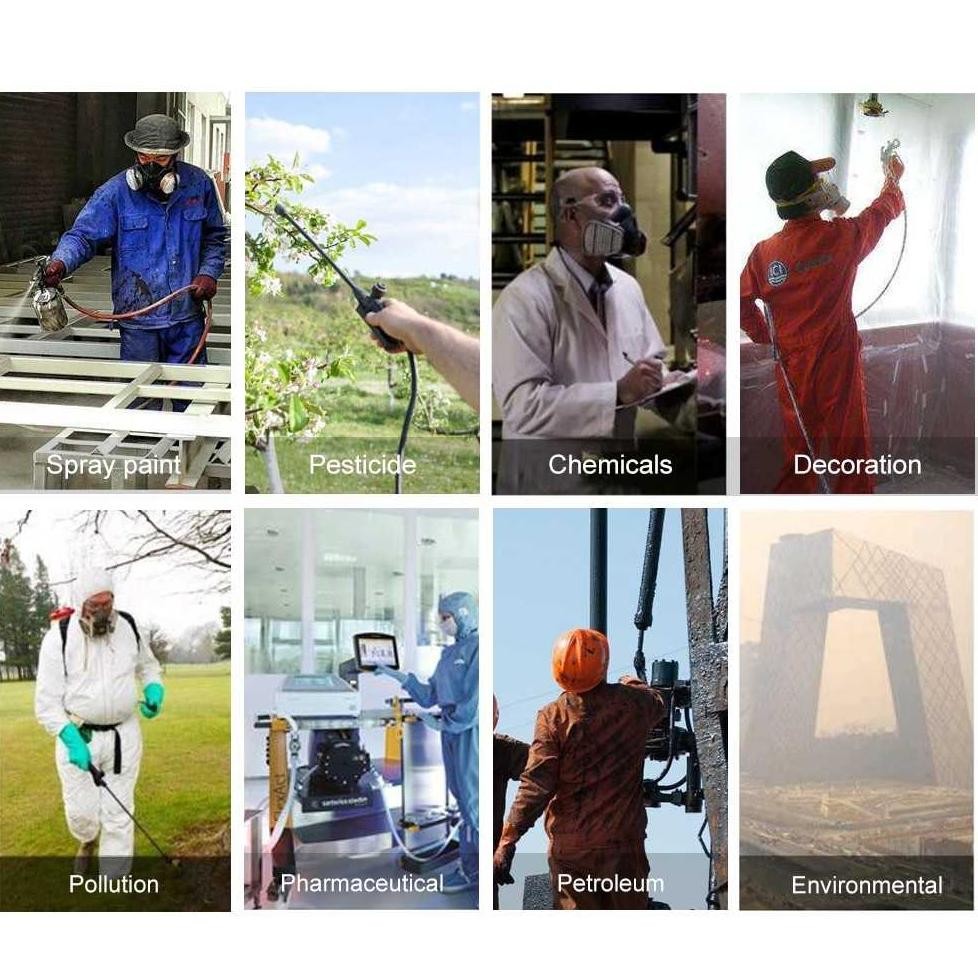 WN Masker Respirator Gas / Masker Cat /  Masker Laboratorium Safety Industrial Gas Mask