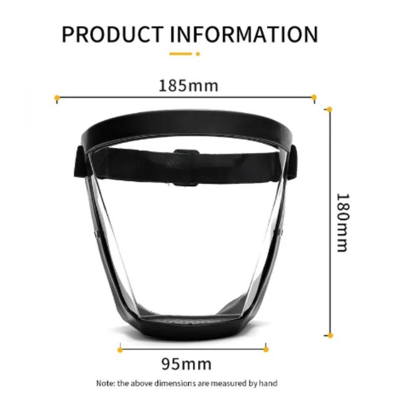 WN Transparan Masker Pelindung Pestisida Masker Wajah Penuh FACE SHIELD Pelindung Percikan Debu Untu