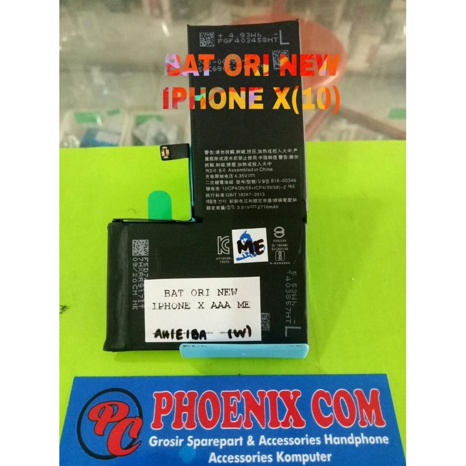 BAT ORI 100% IPHONE X BATTERY ORI 100% IPHONE X