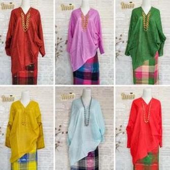 || MONICA / Baju Adat Bugis Makassar Baju Bodo Set Lengan Panjang ||~~~