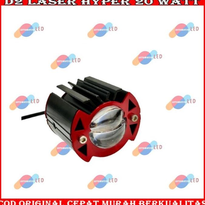 Promo ORIGINAL D2 LASER HYPER 2 LENSA 1 MATA 20 WATT LAMPU TEMBAK LASER D2 MINI LED LASER MINI LASER