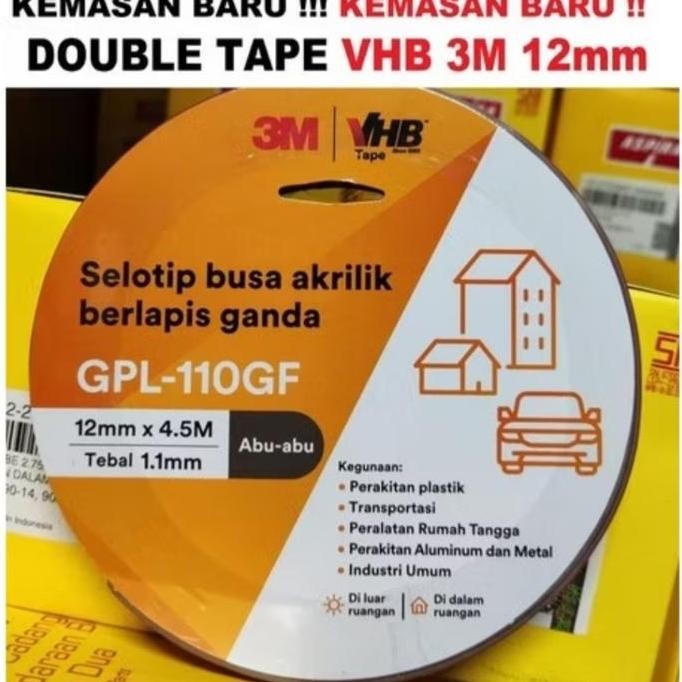 

ready double tape 3M dobel tape vhb tape 3M original produk 12mmx4,5m