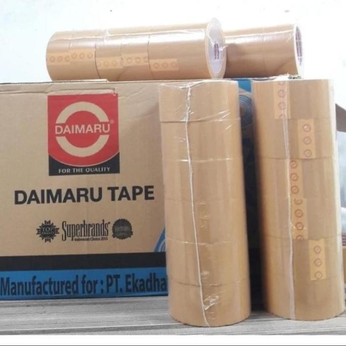 

ready lakban daimaru 2 inchi 90 yard slop isi 6 rol