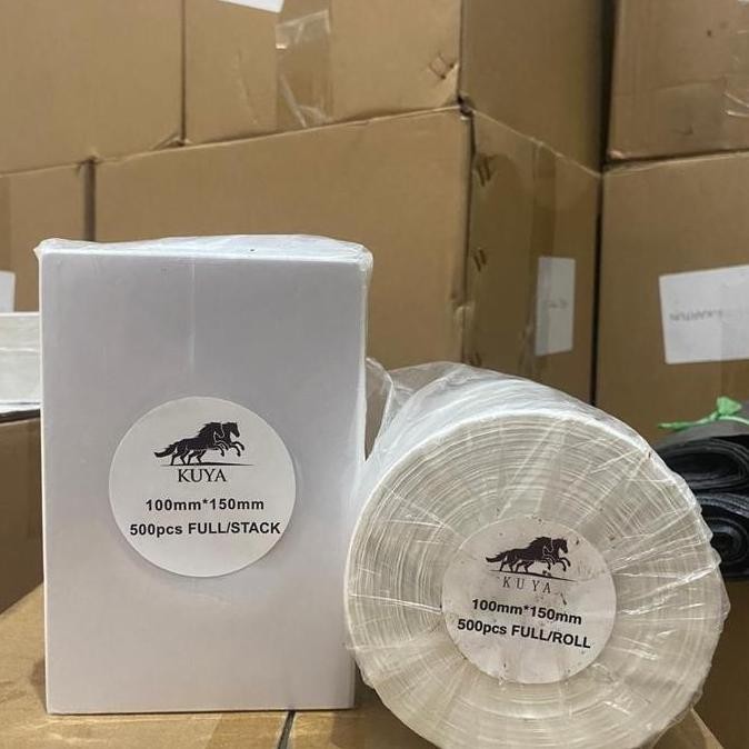

ready Kertas resi thermal stiker label 100x150 mm A6 online shop