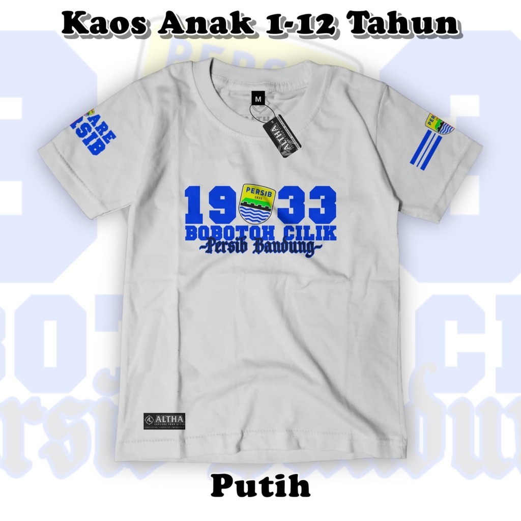 PERSIB JUARA KAOS DISTRO ANAK LAKI LAKI || BAJU ATASAN ANAK 1-12 TAHUN PERSIB BANDUNG BACK 2 BACK CH