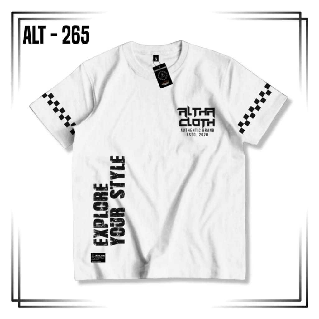 BAJU ANAK LAKI LAKI || KAOS DISTRO ANAK ALTHA CODE ALT 265 PUTIH || KAOS ANAK LAKI LAKI 1-12 TAHUN