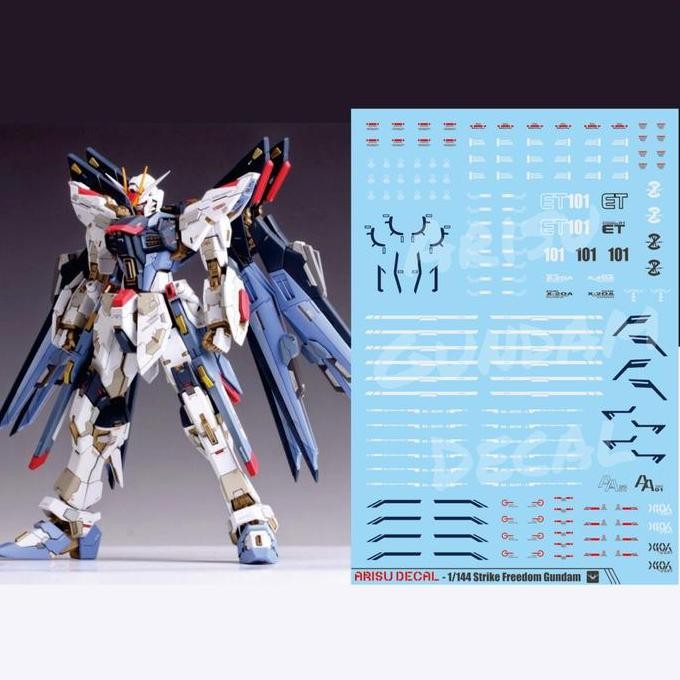 Water Slide Decal Gundam Freedom / Strike Freedom HG RG 1/144