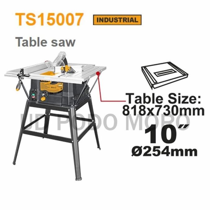 TERBARU - Ingco Mesin Gergaji Potong Table Saw 10 Inch TS 15007