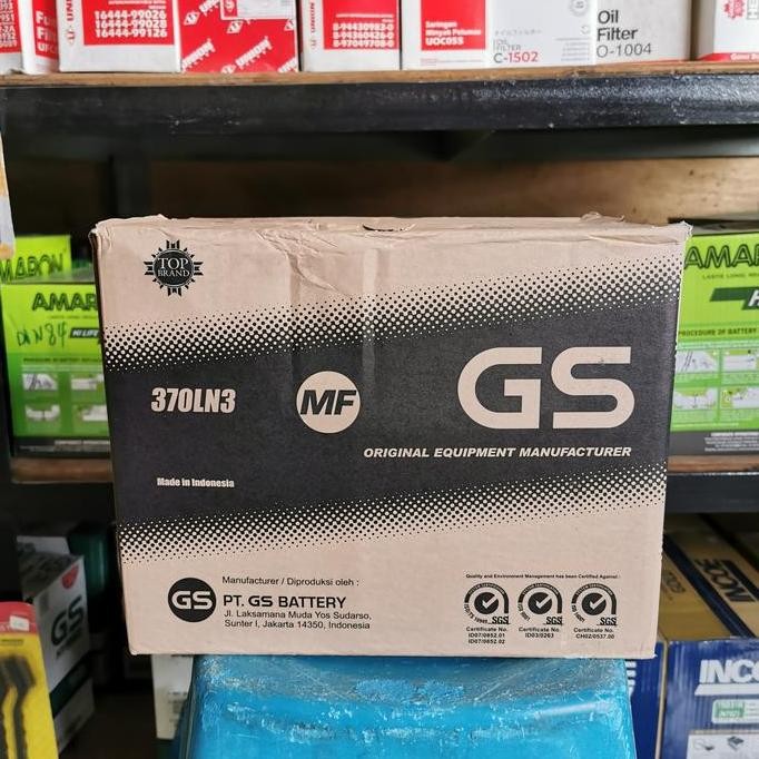 NEW AKI BATERAI GS ASTRA MF OEM 370LN3/LN3/ 65AH INNOVA REBORN DIESEL ORI
