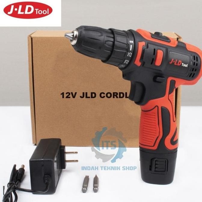 Promo Bor Jld 12V Bor Changer JLD TOOLS JLD Cordless Mesin Bor Batre