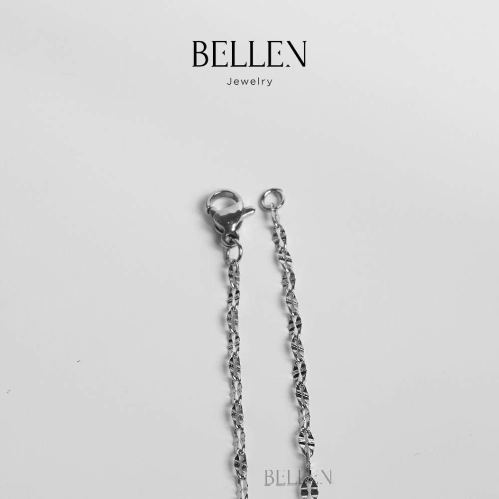 HJK Bellen Kalung Titanium Pria / Kalung Silver Pria 45 CM - Evia