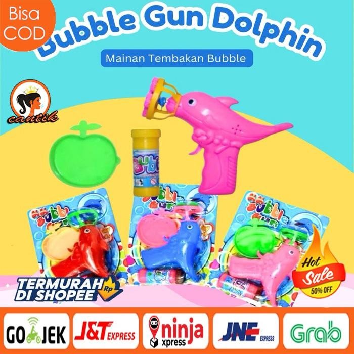 Hc Sni Mainan Bubble Gun Dolphin Bubble Gun Tembak Bubble Gun Dolphin