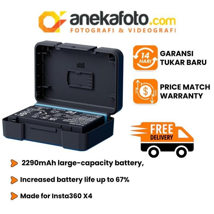 Insta360 X4 Battery For Insta 360 X4 Baterai Insta360 One X4 Battery 2290Mah New Stok