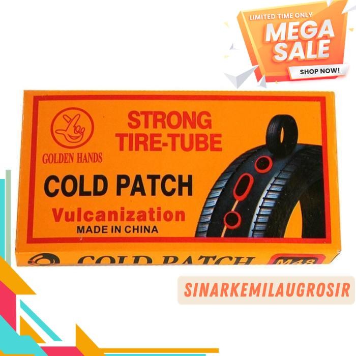 STIKER STICKER LEM TAMBAL BAN KARET DALAM SEPEDA MOTOR STRONG TIRE TUBE COLD PATCH COLDPATCH LARGE L