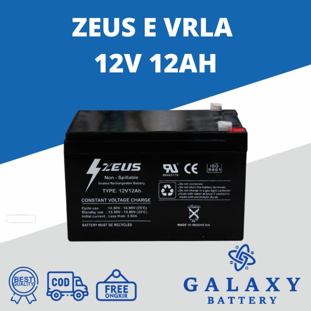 Aki Sepeda Listrik SELIS 12V 12Ah Aki VRLA Zeus 12v 12ah