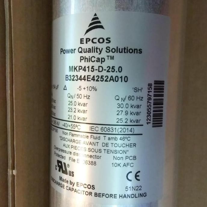 CAPASITOR MKP 415 D25-01 25KVR EPCOS