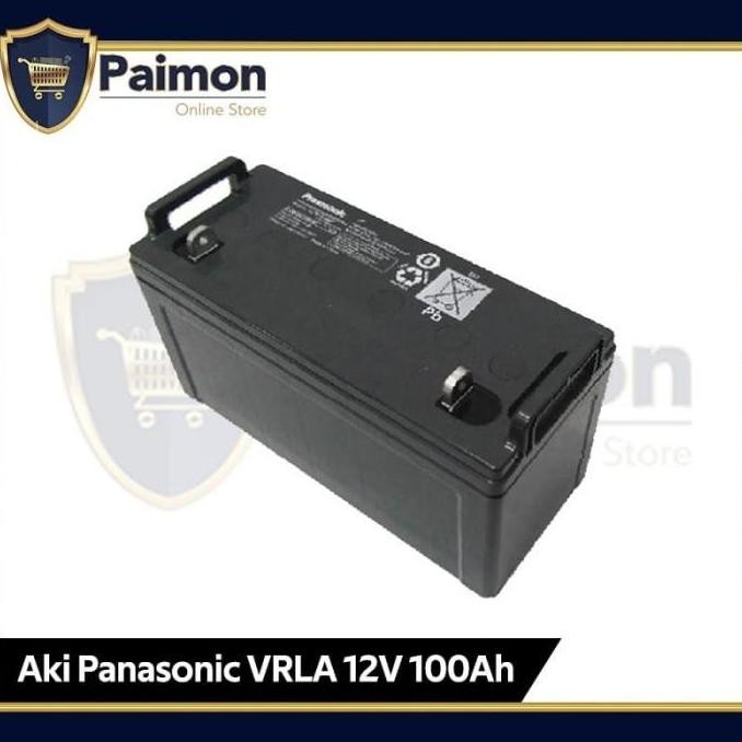 Baterai Vrla Aki 12V 100 Ah Solar Cell Aki Kering Panasonic 12V 100 Ah