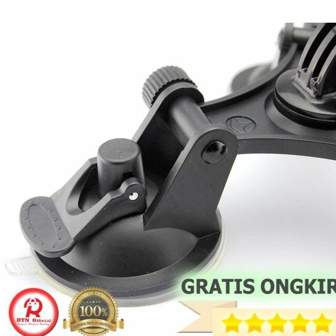 Holder Clamp Kamera Action Cam GoPro Tempel Kaca Mobil Vlog